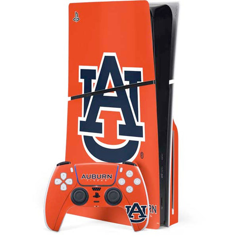 Auburn University Logo Orange PlayStation PS5 Skins
