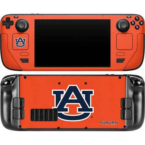 Auburn University Logo Orange Steam Deck Handheld Gaming Computer OLED Skin