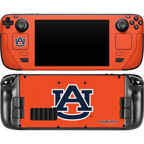 Auburn University Logo Orange Steam Deck Handheld Gaming Computer Skin