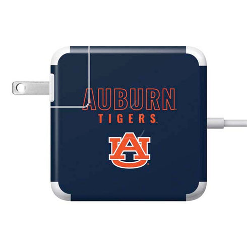 Auburn University Tigers Outline 85W Power Adapter (15 and 17 inch MacBook Pro Charger) Skin