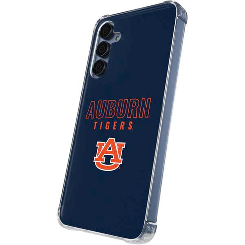 Auburn University Tigers Outline Galaxy A35 5G Clear Case