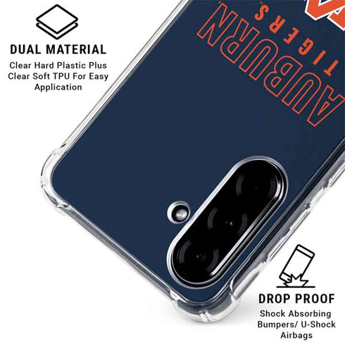 Auburn University Tigers Outline Galaxy A36 5G Clear Case