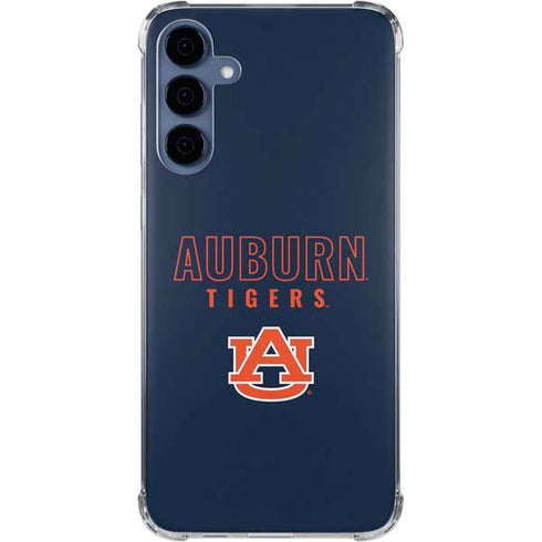 Auburn University Tigers Outline Galaxy A55 5G Clear Case