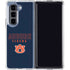 Auburn University Tigers Outline Galaxy Z Fold5 5G Clear Case