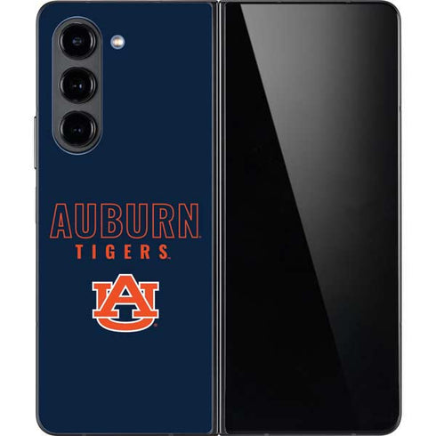 Auburn University Tigers Outline Galaxy Z Fold5 5G Skin
