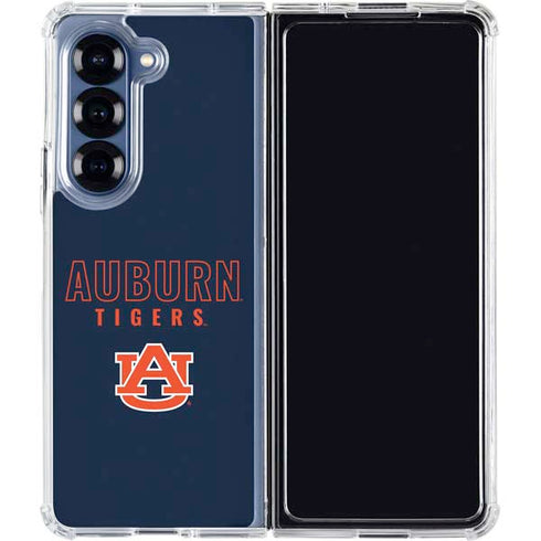 Auburn University Tigers Outline Galaxy Z Fold6 Clear Case