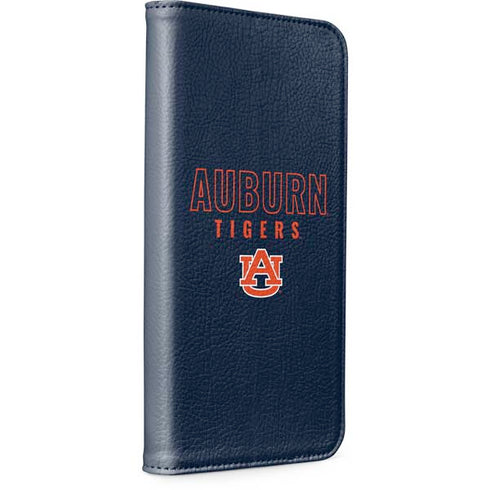 Auburn University Tigers Outline iPhone 15 Plus Folio Case