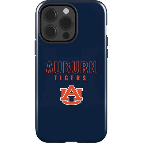Auburn University Tigers Outline iPhone 15 Pro Impact Case