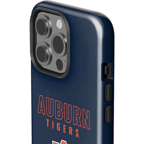 Auburn University Tigers Outline iPhone 15 Pro Impact Case