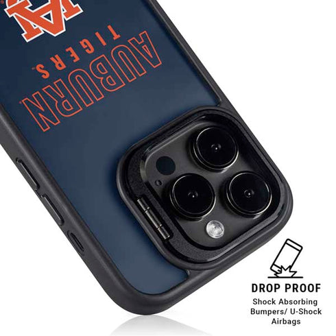 Auburn University Tigers Outline iPhone 15 Pro Kickstand Case