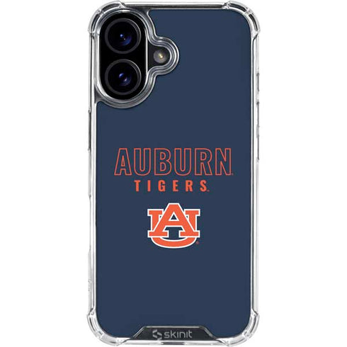 Auburn University Tigers Outline iPhone 16 Clear Case