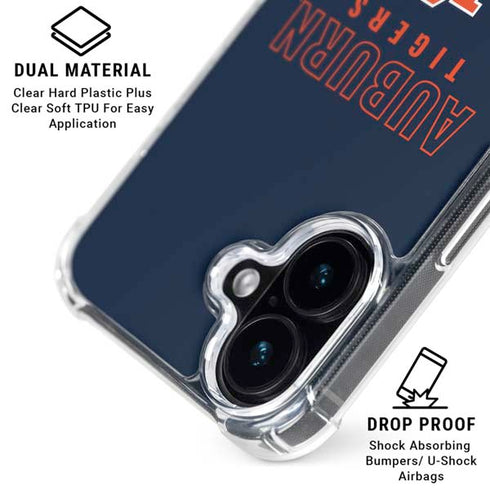 Auburn University Tigers Outline iPhone 16 MagSafe Case
