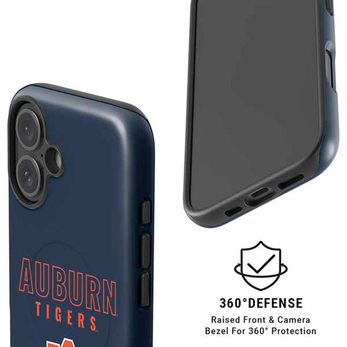 Auburn University Tigers Outline iPhone 16 Magsafe Impact Case