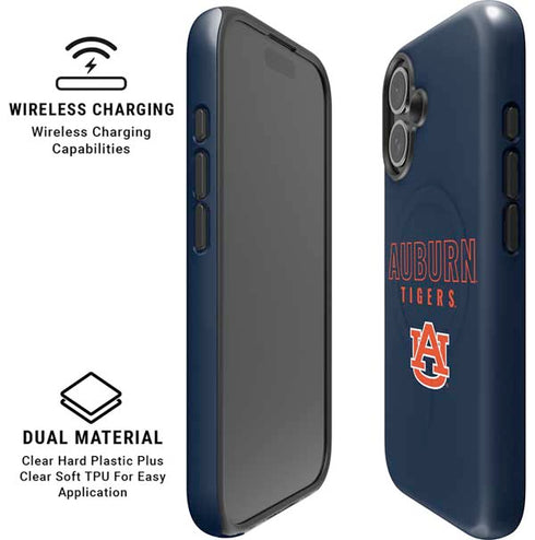 Auburn University Tigers Outline iPhone 16 Magsafe Impact Case