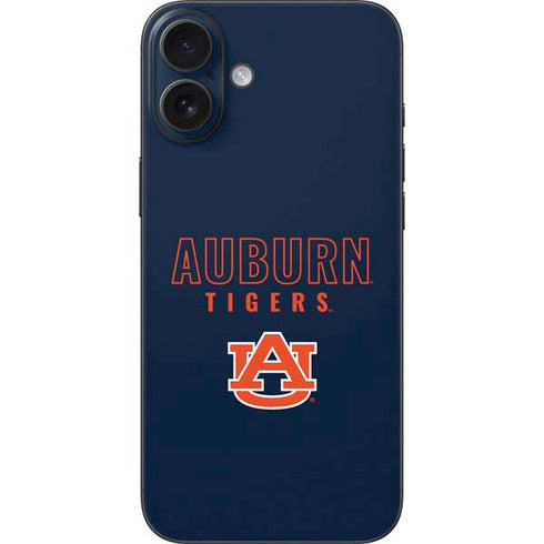 Auburn University Tigers Outline iPhone 16 Plus Skin