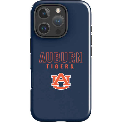 Auburn University Tigers Outline iPhone 16 Pro Impact Case