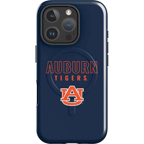 Auburn University Tigers Outline iPhone 16 Pro Magsafe Impact Case
