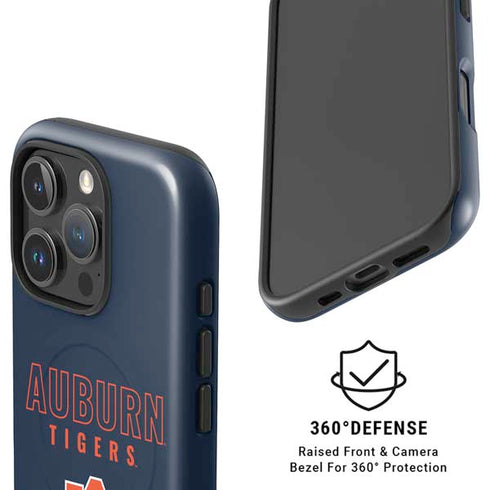 Auburn University Tigers Outline iPhone 16 Pro Max Magsafe Impact Case