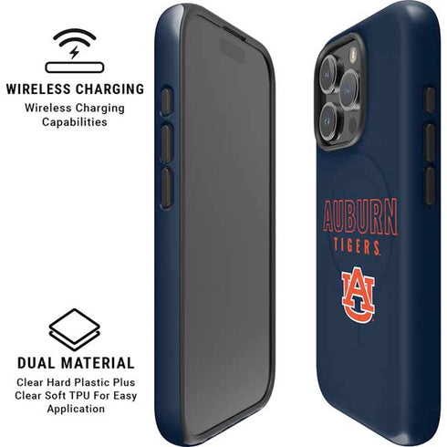 Auburn University Tigers Outline iPhone 16 Pro Max Magsafe Impact Case
