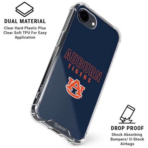 Auburn University Tigers Outline iPhone 16e Clear Case