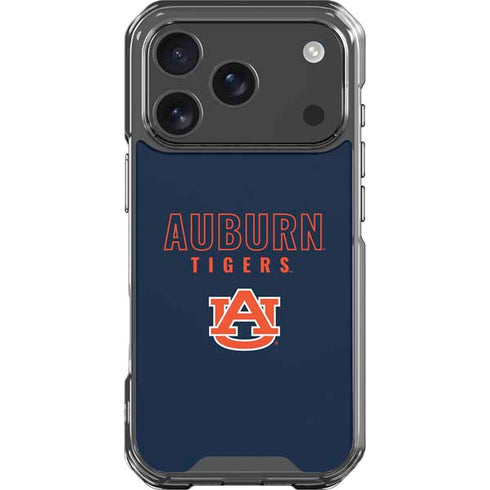 Auburn University Tigers Outline iPhone 18 Pro Clear Case
