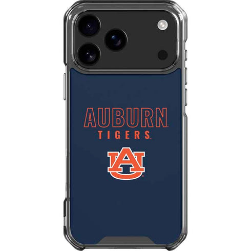 Auburn University Tigers Outline iPhone 18 Pro Max Clear Case
