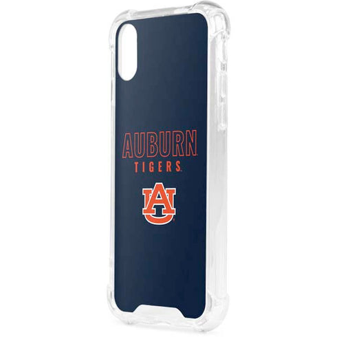 Auburn University Tigers Outline iPhone XS Clear Case
