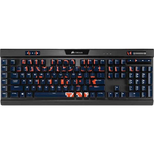 Auburn University Tigers Outline K95 RGB PLATINUM Mechanical Gaming Keyboard Skin