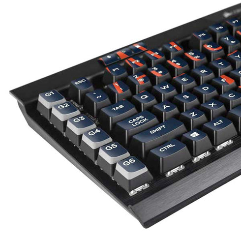 Auburn University Tigers Outline K95 RGB PLATINUM Mechanical Gaming Keyboard Skin