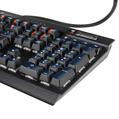 Auburn University Tigers Outline K95 RGB PLATINUM Mechanical Gaming Keyboard Skin