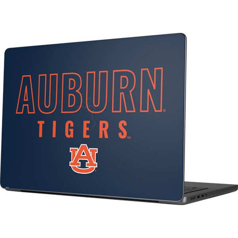 Auburn University Tigers Outline Apple MacBook Pro 14-inch Skin