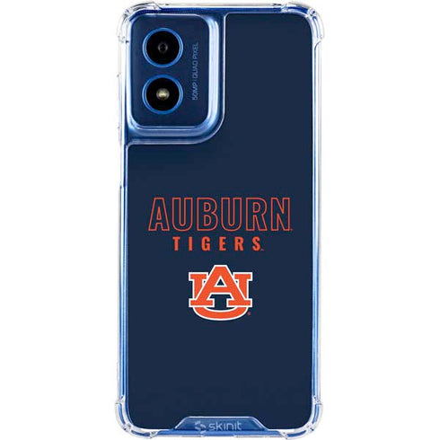 Auburn University Tigers Outline Moto G 5G (2024) Clear Case