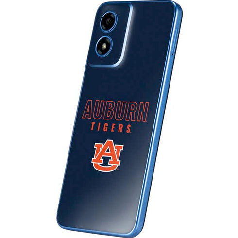 Auburn University Tigers Outline Moto G Play 4G (2024) Skin