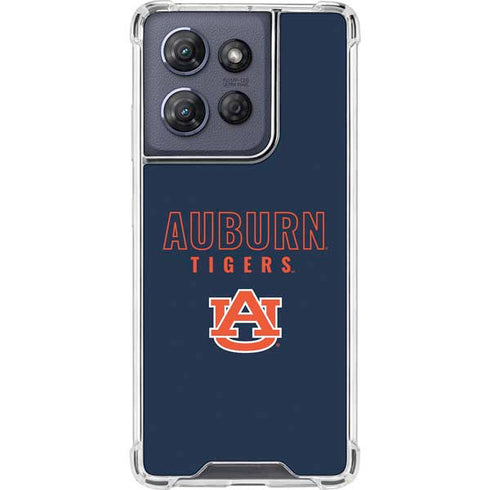 Auburn University Tigers Outline Moto G Play 5G (2025) Clear Case