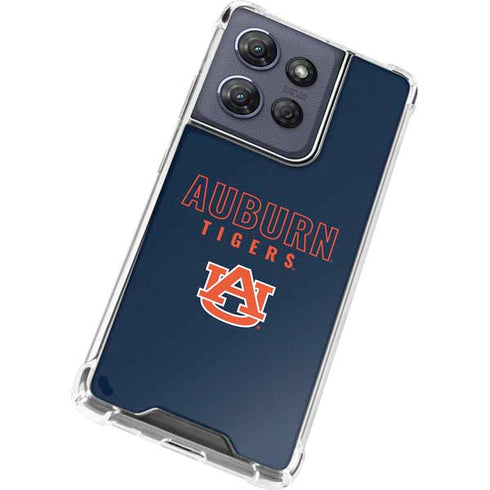 Auburn University Tigers Outline Moto G Play 5G (2025) Clear Case