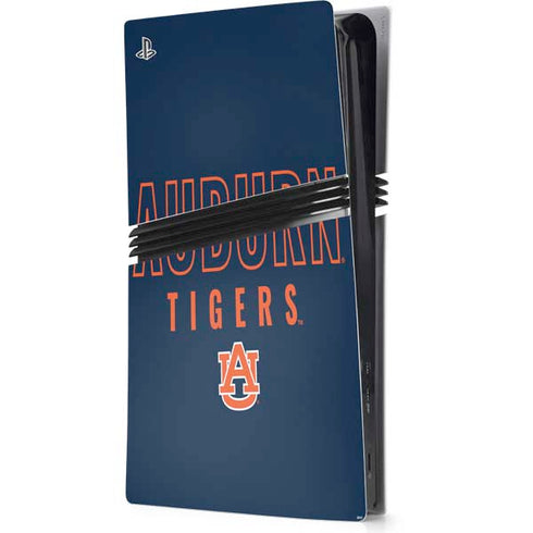 Auburn University Tigers Outline PS5 Pro Console Skin