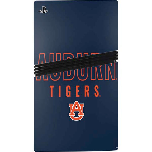 Auburn University Tigers Outline PS5 Pro Console Skin