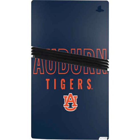 Auburn University Tigers Outline PS5 Pro Console Skin