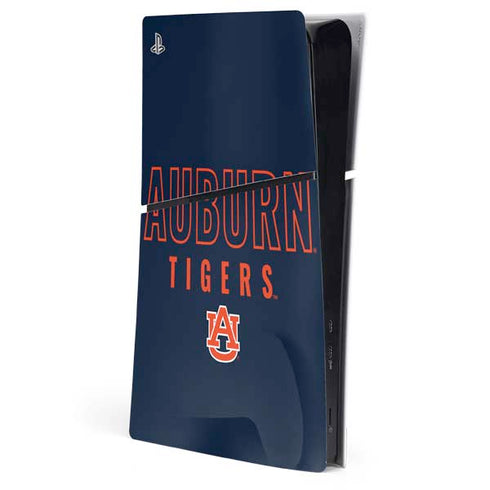 Auburn University Tigers Outline PS5 Slim Digital Edition Console Skin