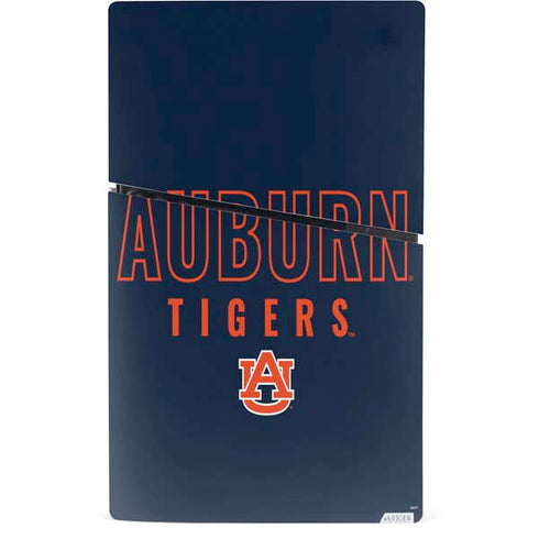 Auburn University Tigers Outline PS5 Slim Digital Edition Console Skin