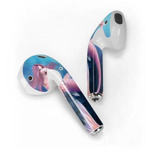 Aurelia Mermaid with Fish by Rachel Anderson Apple AirPods Skin