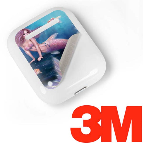 Aurelia Mermaid with Fish by Rachel Anderson Apple AirPods Skin