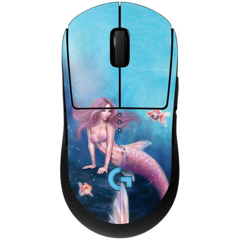 Aurelia Mermaid with Fish by Rachel Anderson G Pro Wireless Gaming Mouse Skin
