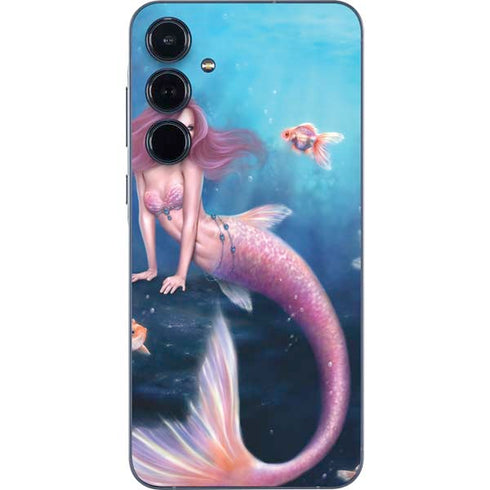 Aurelia Mermaid with Fish by Rachel Anderson Galaxy A35 5G Skin