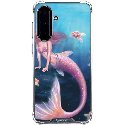 Aurelia Mermaid with Fish by Rachel Anderson Galaxy A36 5G Clear Case