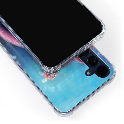 Aurelia Mermaid with Fish by Rachel Anderson Galaxy A55 5G Clear Case
