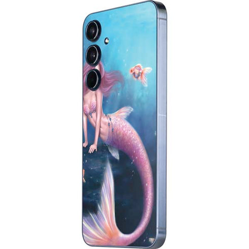 Aurelia Mermaid with Fish by Rachel Anderson Galaxy A55 5G Skin