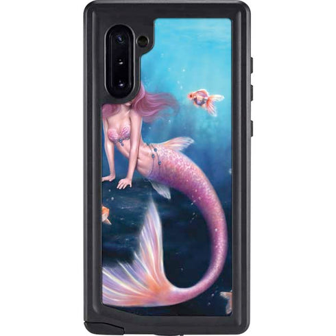 Aurelia Mermaid with Fish by Rachel Anderson Galaxy Cases