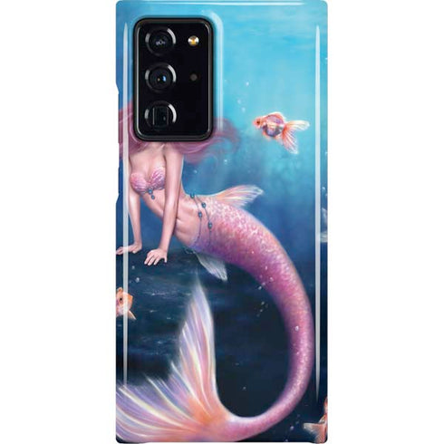 Aurelia Mermaid with Fish by Rachel Anderson Galaxy Cases
