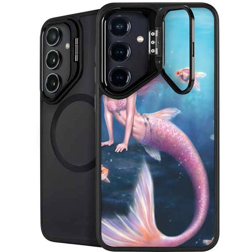 Aurelia Mermaid with Fish by Rachel Anderson Galaxy S25 Kickstand Case